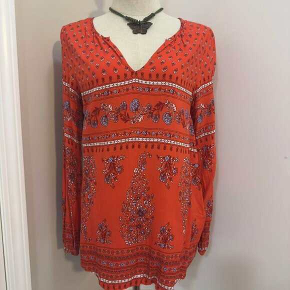 Old Navy Boho Floral Top – Size M - Picture 2 of 11